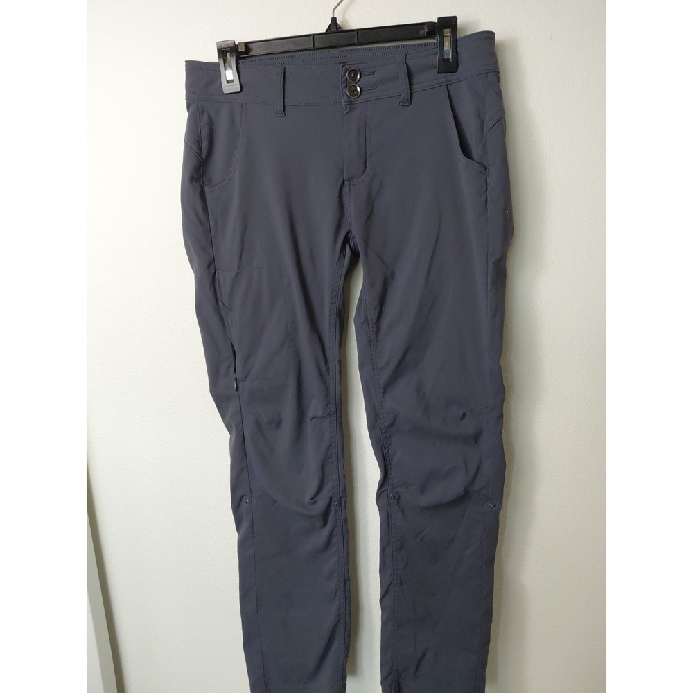 Prana Women's Gray Hiking Pants, Straight Leg, Size‎ 8